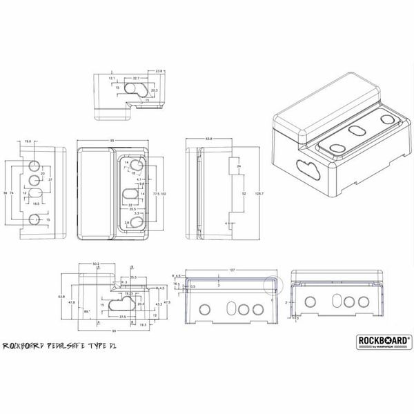 Rockboard Pedalsafe Type D1 RB-MP