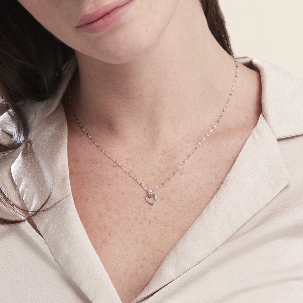 Collier Argent Blanc Hariane