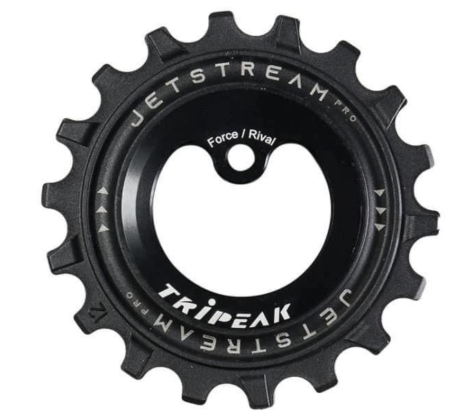 Tripeak Oversized pulleyhjul Jetstream pro keramiske lejer SRAM AXS Force/Rival 12T/18T sort