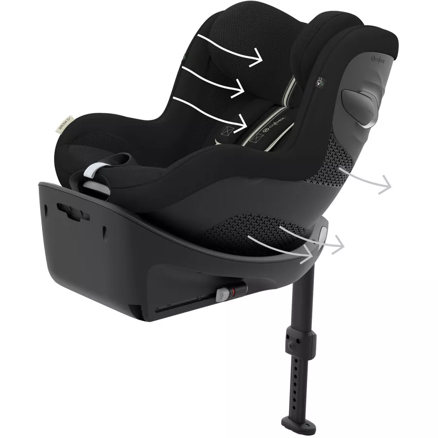 cybex GOLD Sirona G i-Size Plus Moon Black mit Basisstation Base G