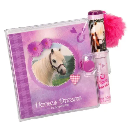 Depesche Horses Dreams Mini Schreibblock mit Kugelschreiber, sortiert