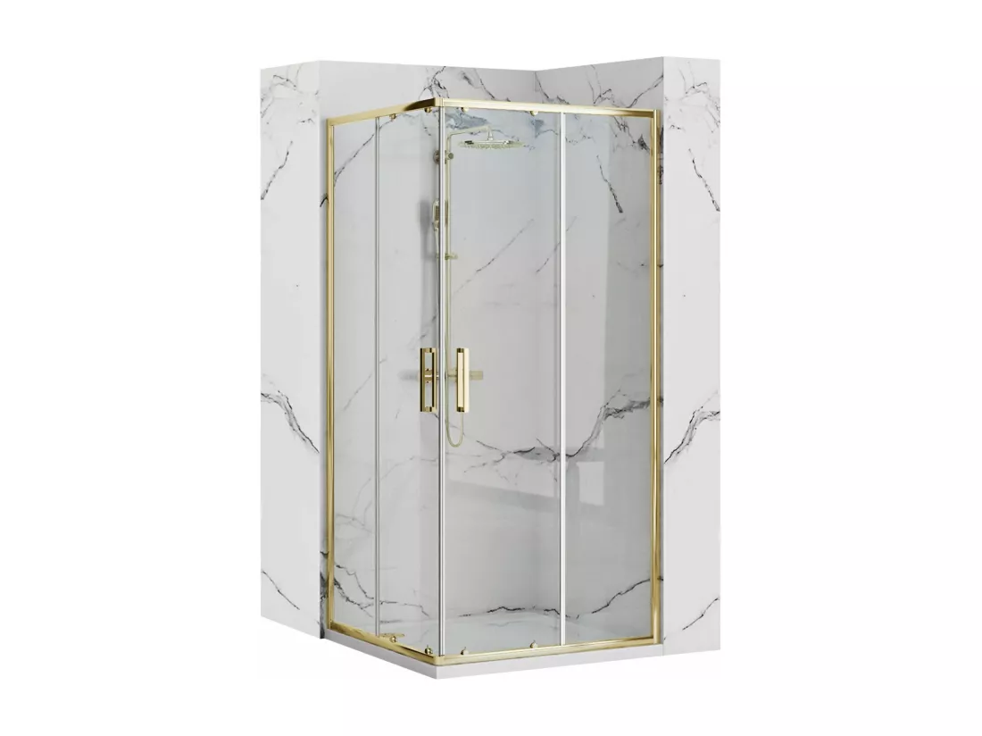 Cabine De Douche Rea Punto 90X90 Gold