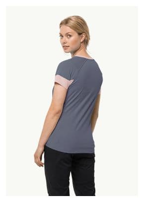 T-Shirt Jack Wolfskin Narrows Gris Femme