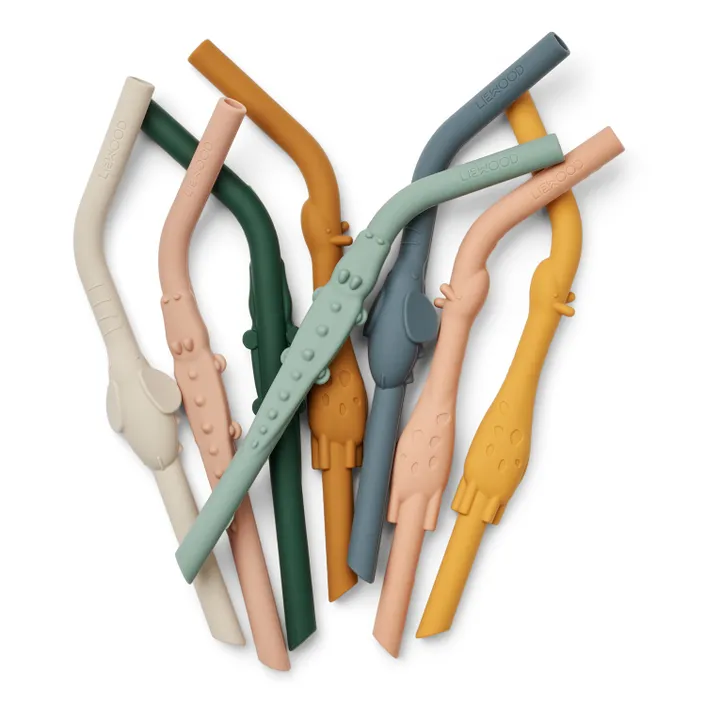 Liewood Pailles en silicone Carlson - Set de 8 | Yellow mellow multi mix