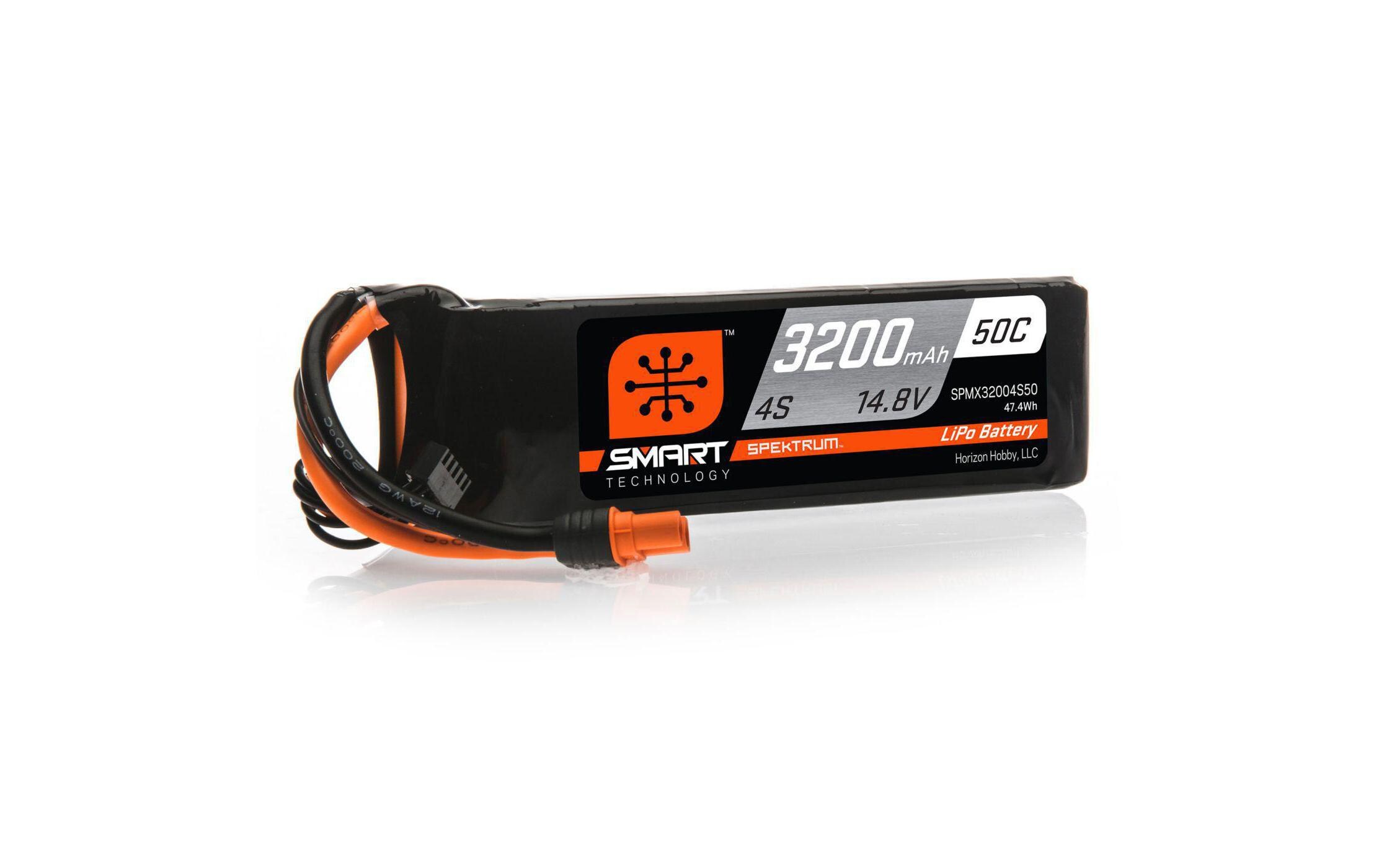 RC-Akku LiPo 3200 mAh 14.8 V 50C Smart4S LiPo-Akku für Flugmodelle