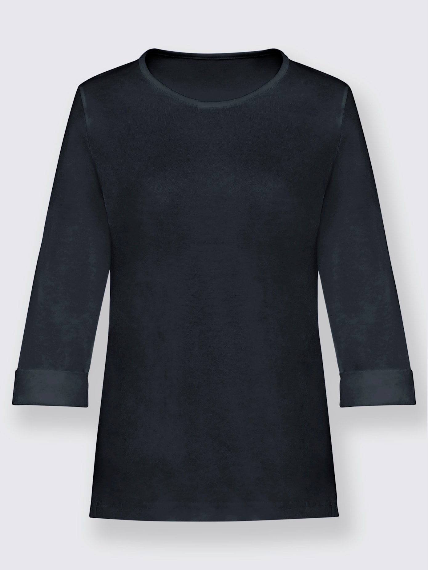 T-shirt femme confortable manches 3/4 à revers