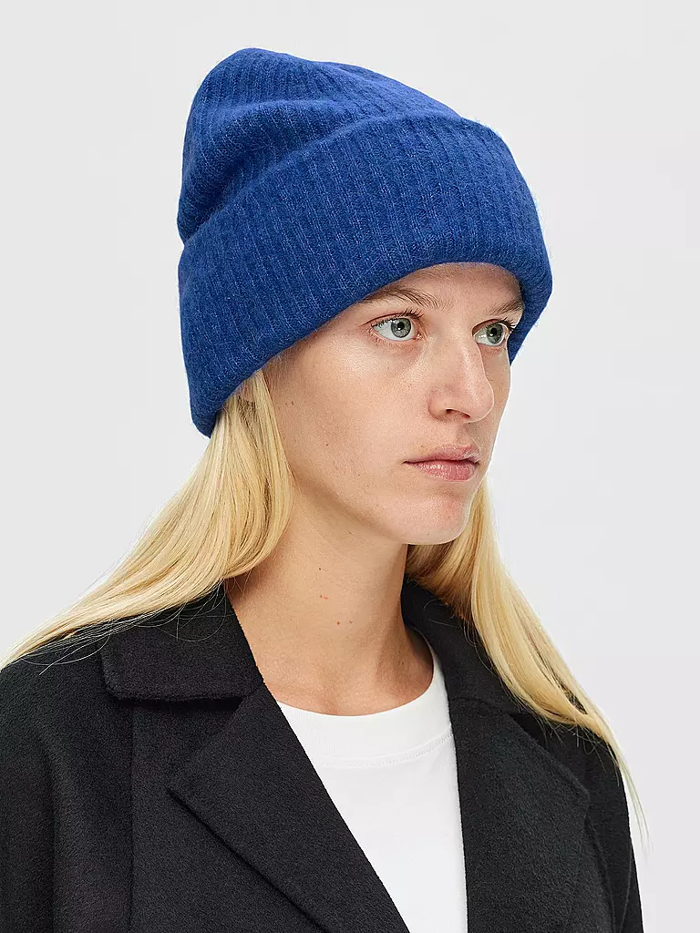 SELECTED FEMME Mütze - Haube  SLFMALINE  blau