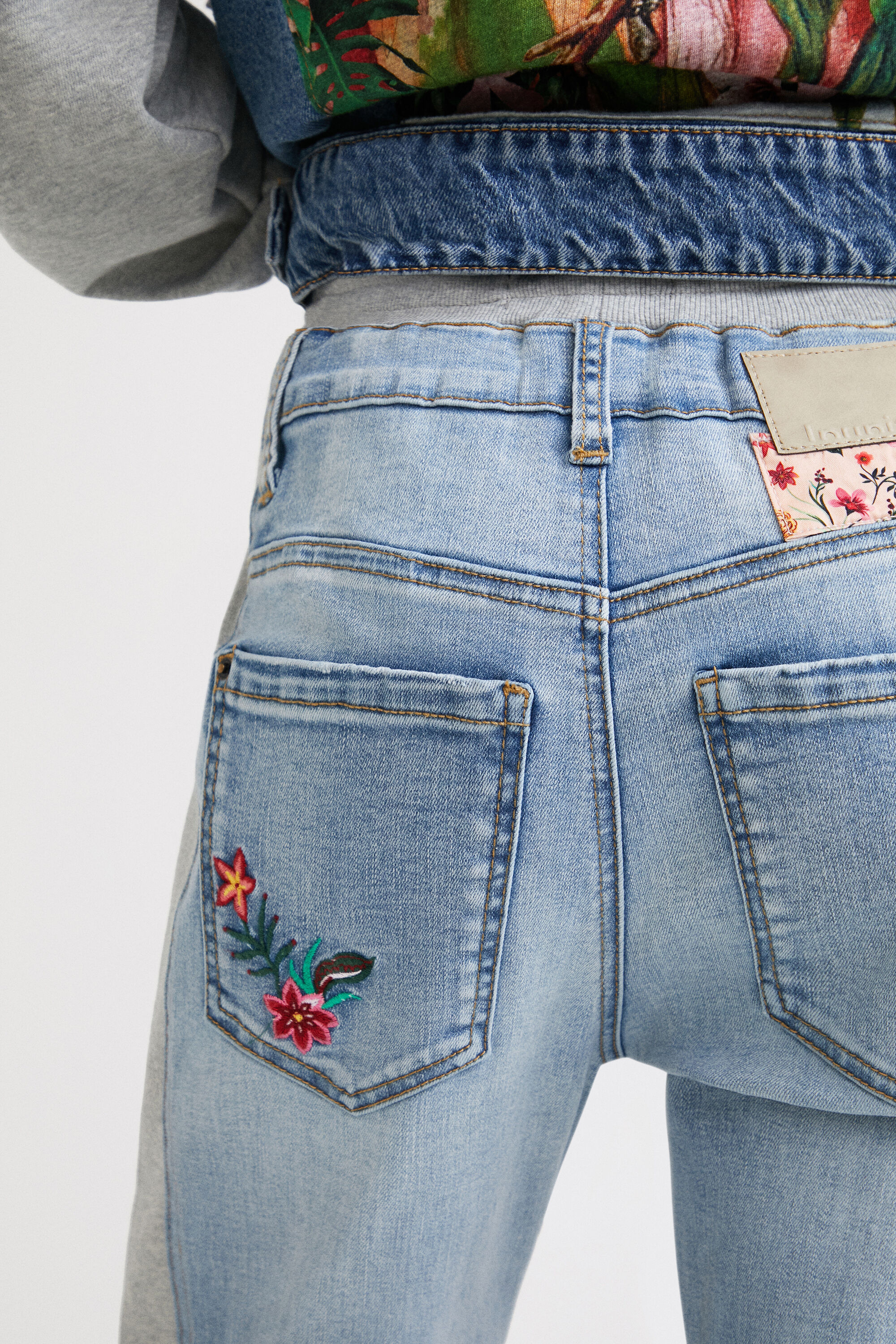 Jogging-jean floral