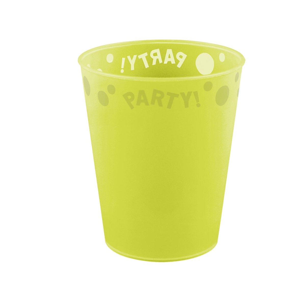 Party Beker Neon Geel 250ml