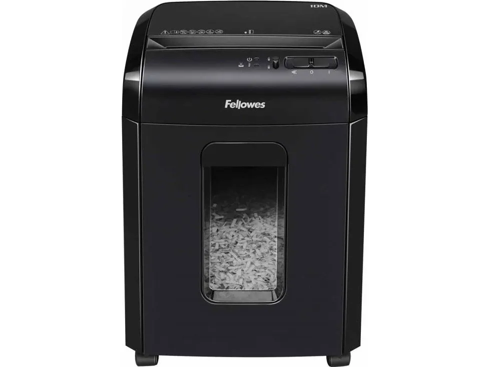 Fellowes Powershred 10M - Finskæremaskine - mikro-shred - 2 x 12 mm - P-5