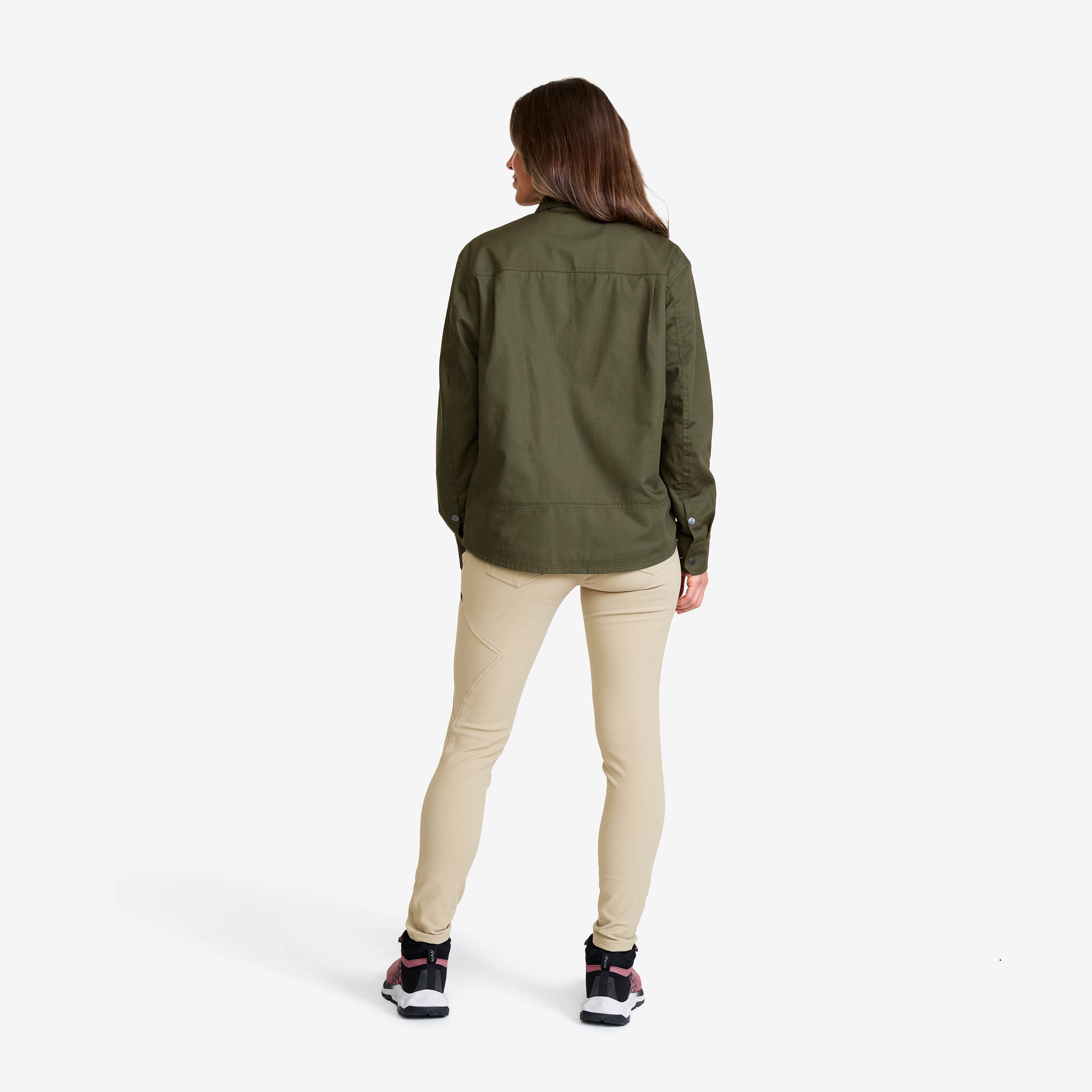 Outback Fleece Lined Overshirt Dame Deep Depths