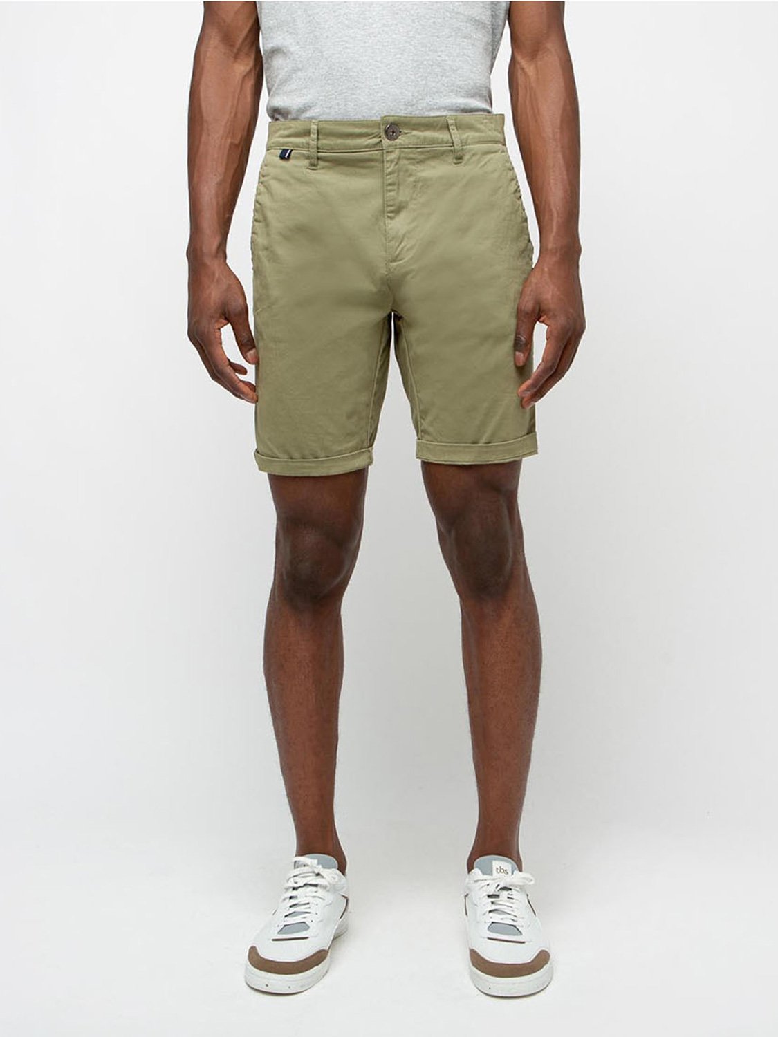 Shorts Homme Esprit Chino Coton kaki