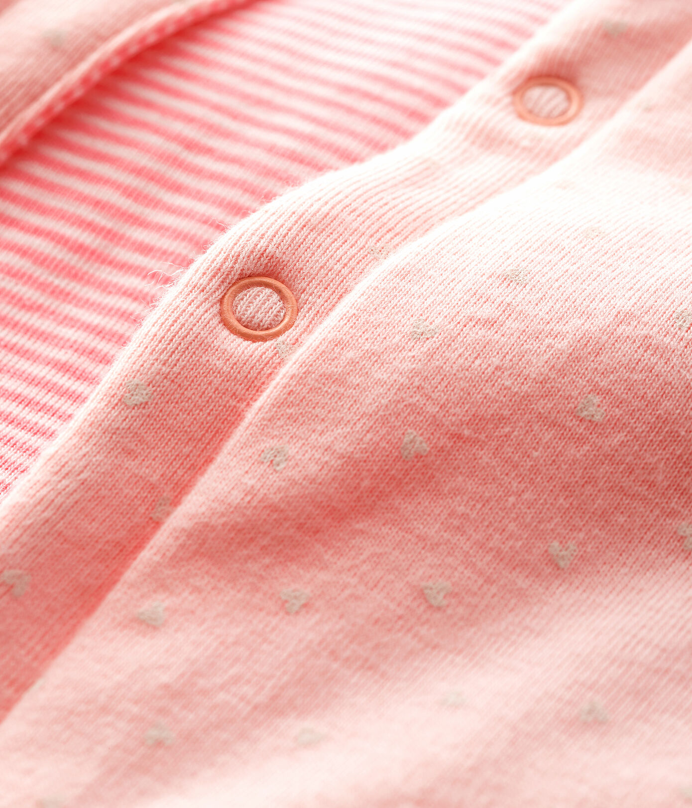 Gilet sans manches réversible bébé fille en côte ouatinée