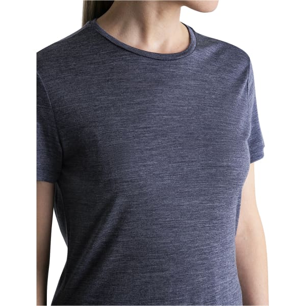 T-shirt randonnée ICEBREAKER W MERINO 125 COOL-LITE SPHERE III SS TEE MIDNIGHT NAVY HEATHER