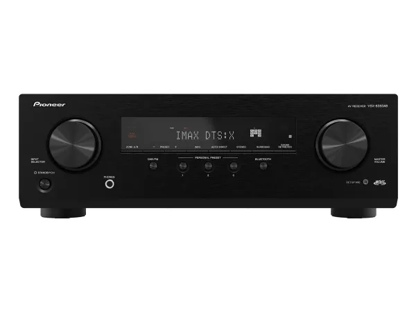 Pioneer VSX-835, 7.2 kanaler, Surround, 165 W, 0,08%, 200 mV, 4 - 16 ohm (O)