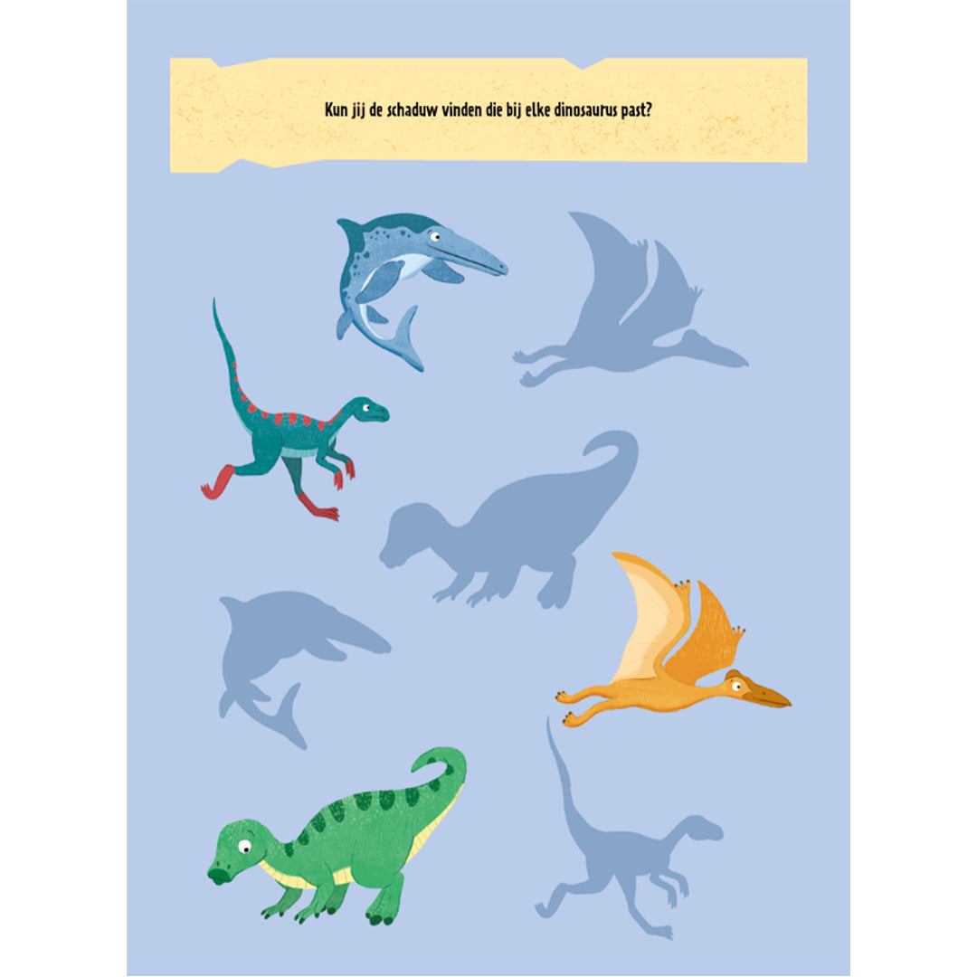 Uitgeverij ballon groot spelletjesboek - dinosauriërs