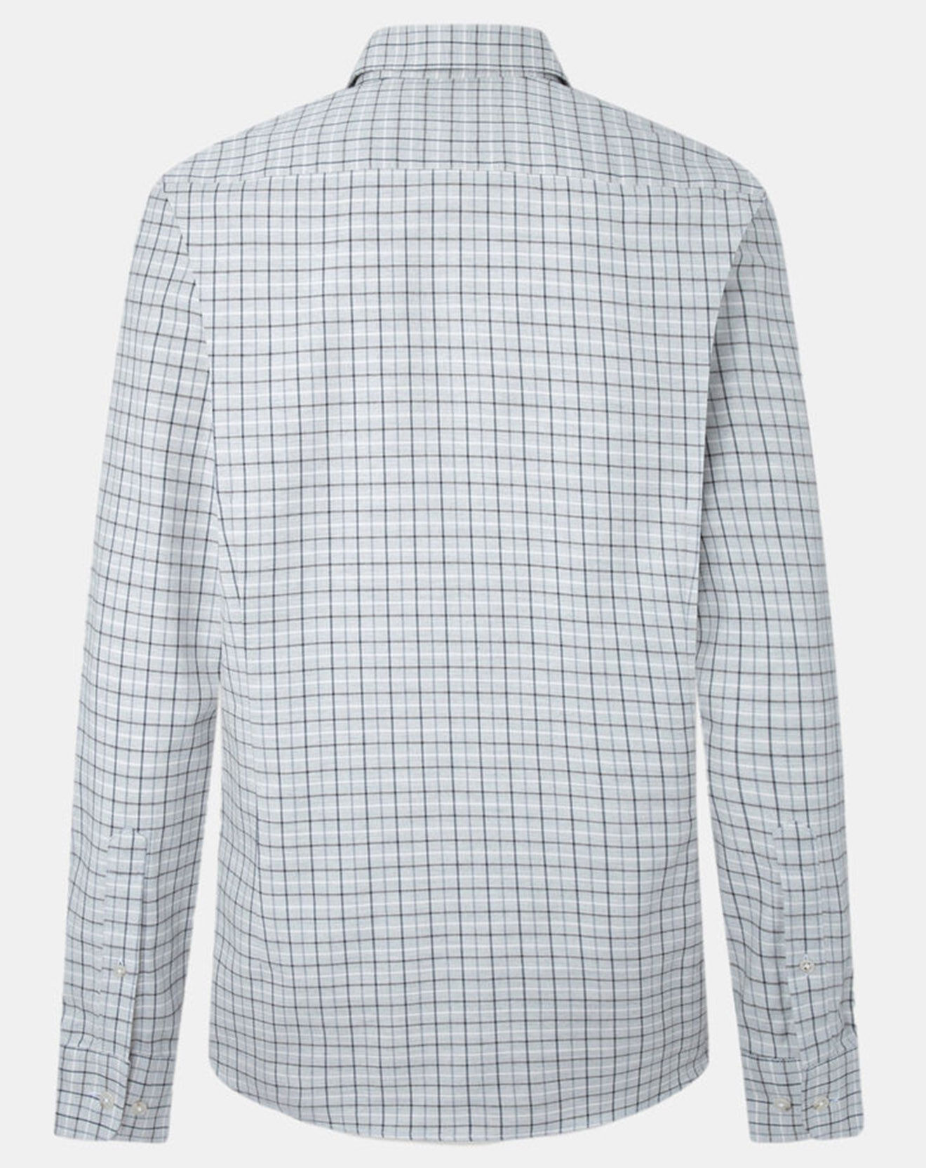 Hackett London Chemise Slim Fit en Flanelle à carreaux gris clair