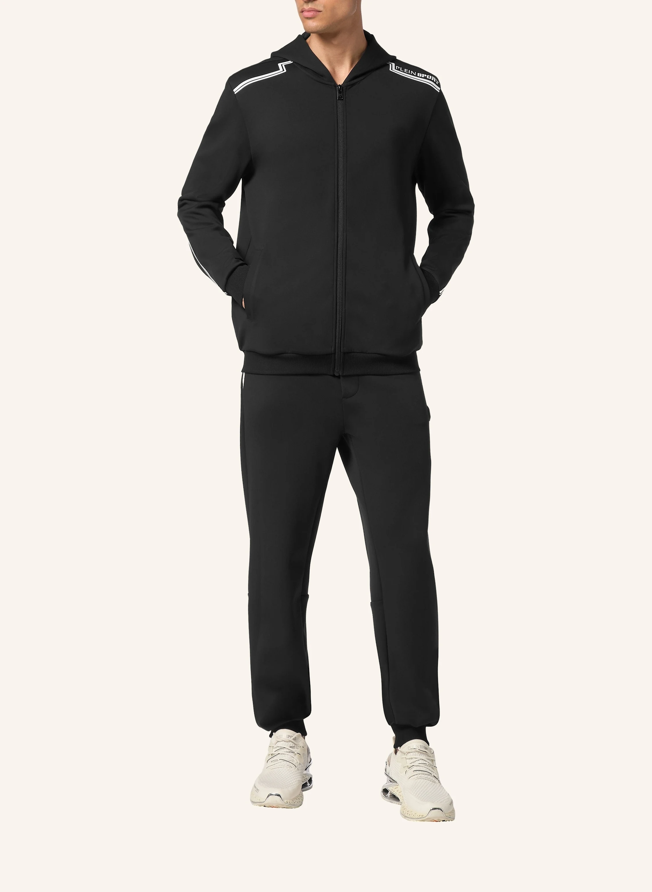 PLEIN SPORT Sweatjacke mit Kapuze