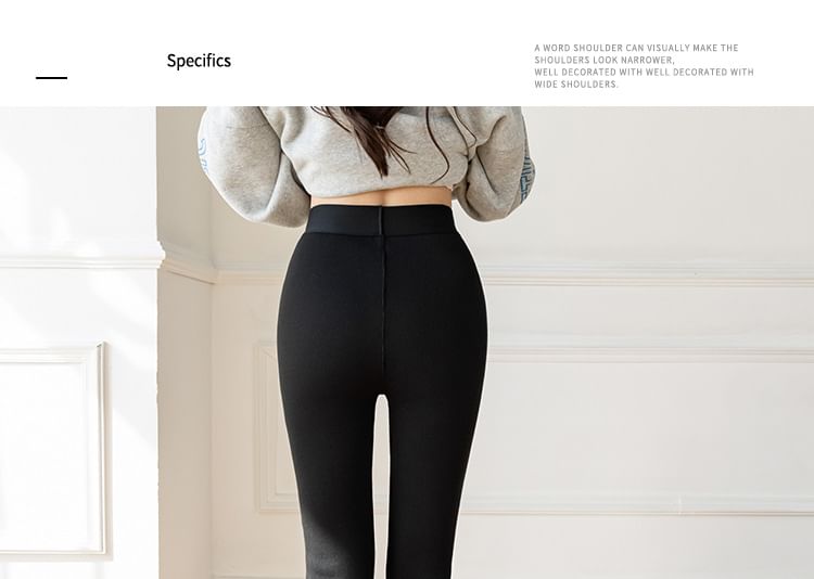 EFO - Legging met fleecevoering en letters