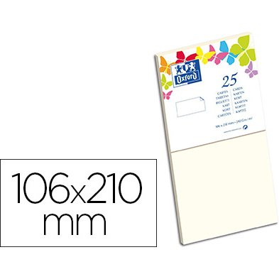 Carte de visite Oxford 106x210 x25 beige