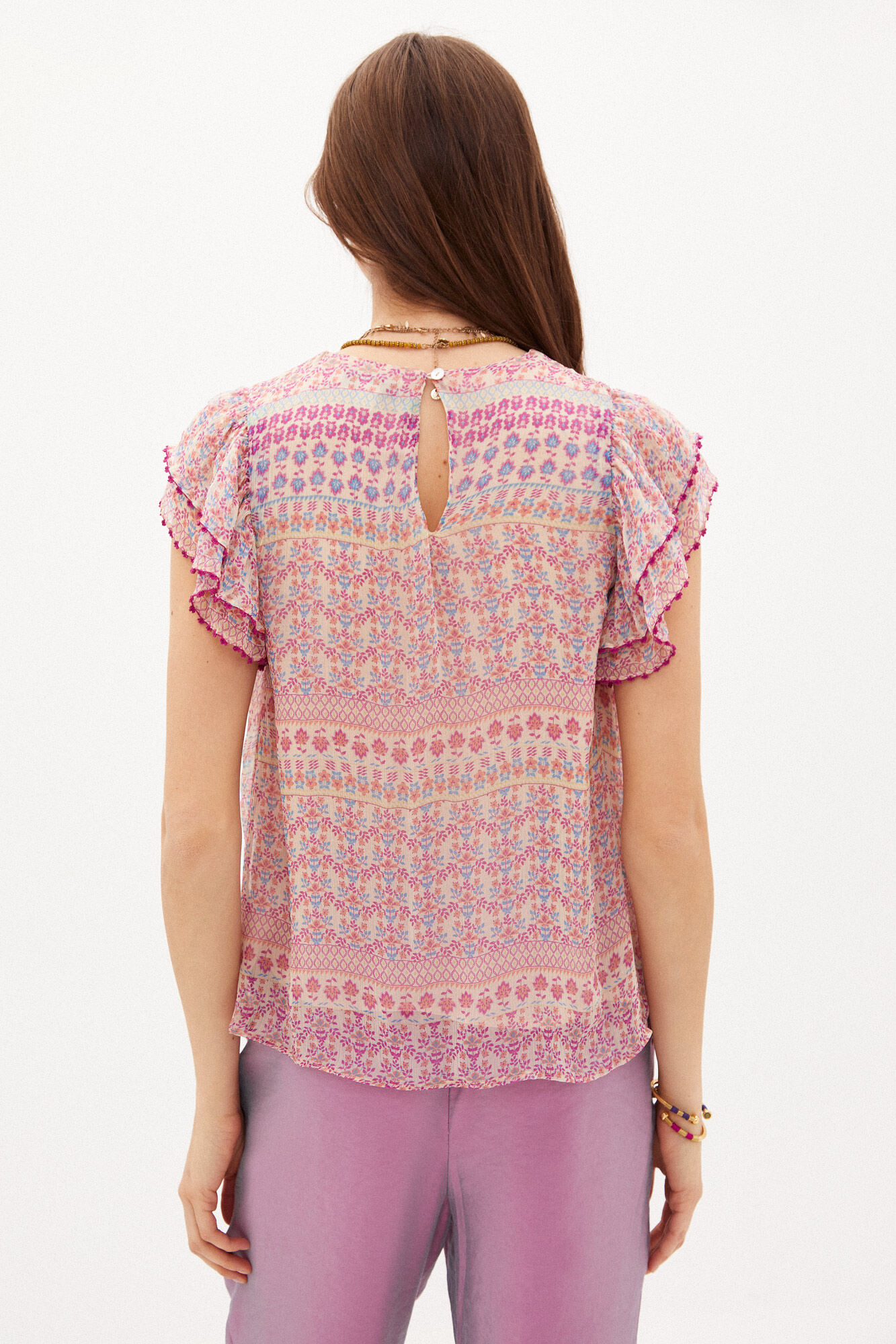 Blusa fluida estampada Coralie - Várias cores