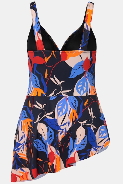 Badekleid, Blätter, Softcups, Powermesh-Futter