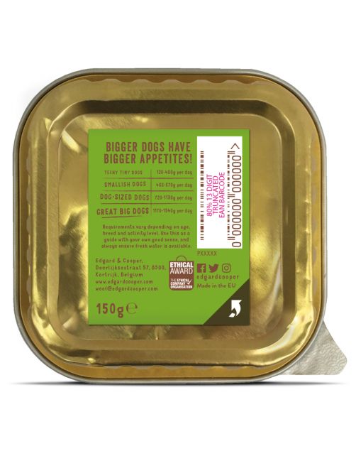 Edgard&Cooper Kuipje Lamb Beef Adult Lam&Rund&Wortel - Hondenvoer