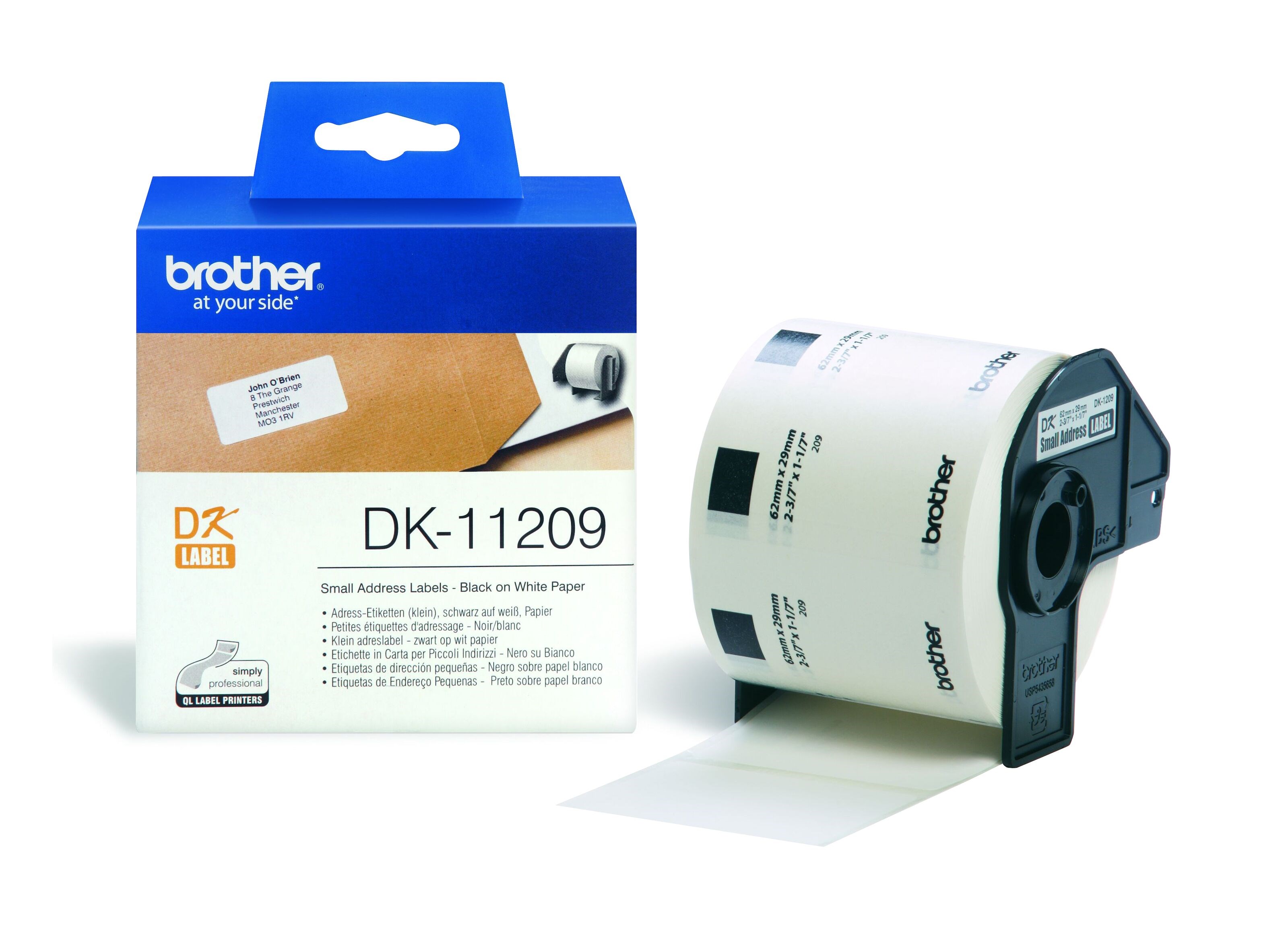 Brother DK-adresseetiketter 29x62 mm
