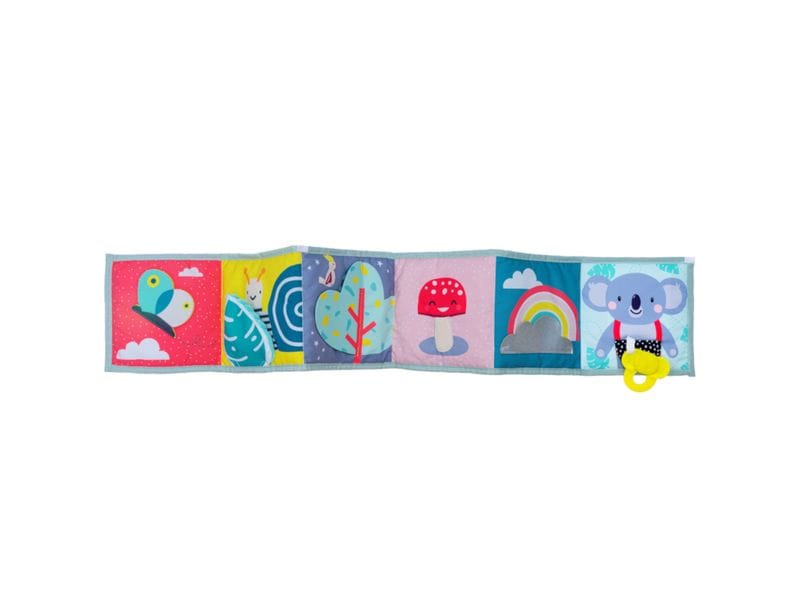 TAF-TOYS Spielbuch Koala 0M Doppelseitiges, weiches Babybuch mit wunderschönen Illustrationen
