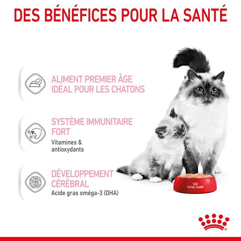 Royal Canin Mother & Babycat Mousse ultra tendre pour chaton