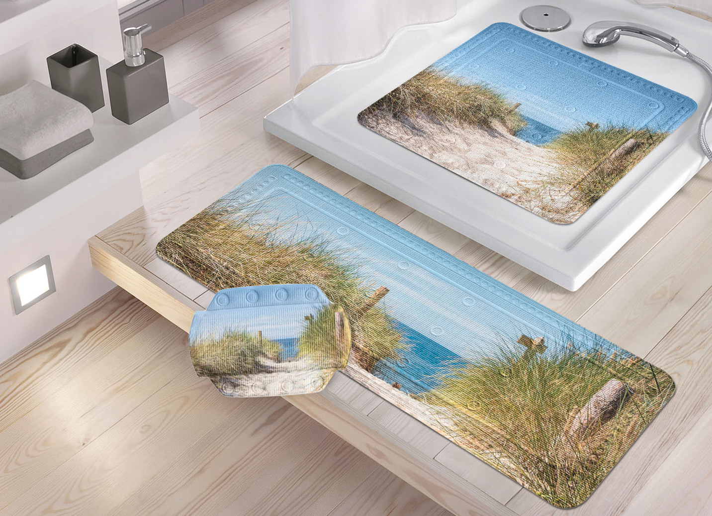 Sicherheits-Einlagen mit Strand-Dessin