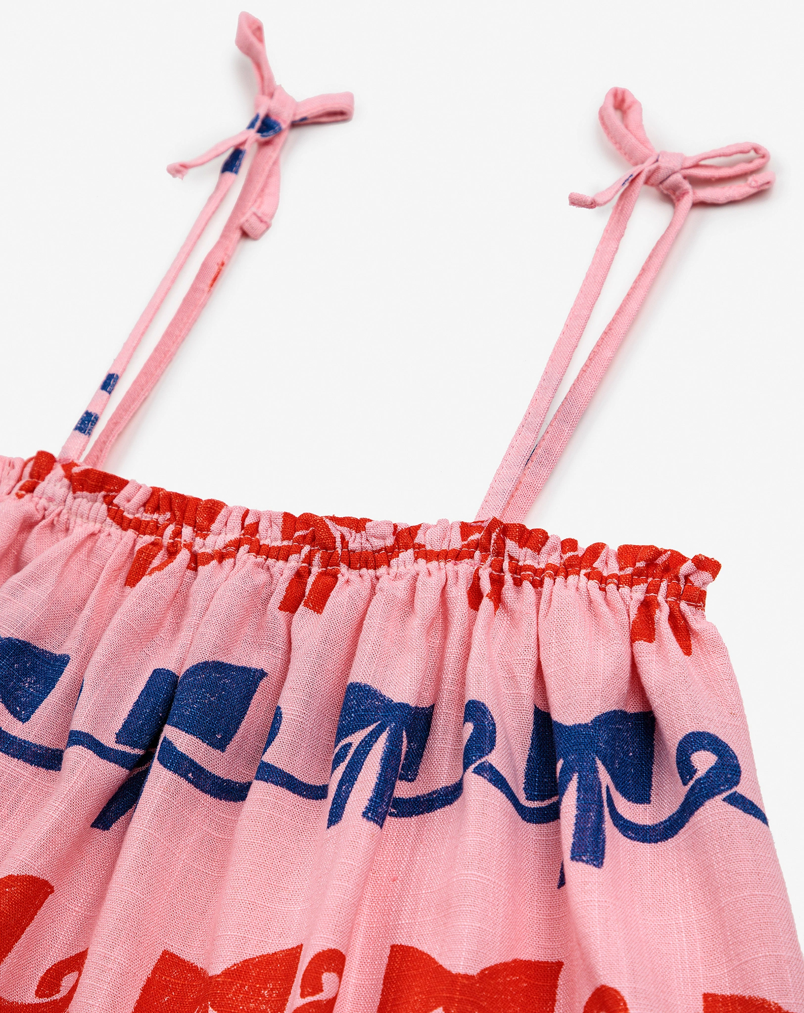 Top RIBBON BOW in rosa