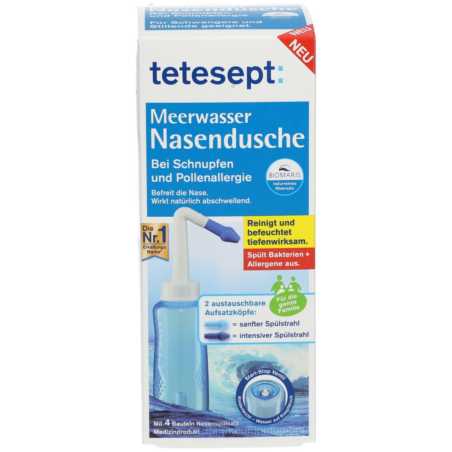 tetesept® Meerwasser Nasendusche