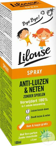 Febelcare Lilouse Spray Anti-Poux&Lentes Sans Rinçage Flacon 100ml