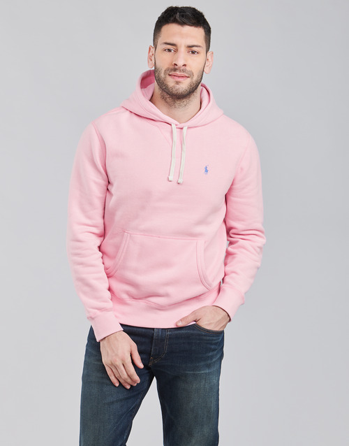 Polo Ralph Lauren - SWEAT A CAPUCHE MOLTONE EN COTON LOGO PONY PLAYER Rosa