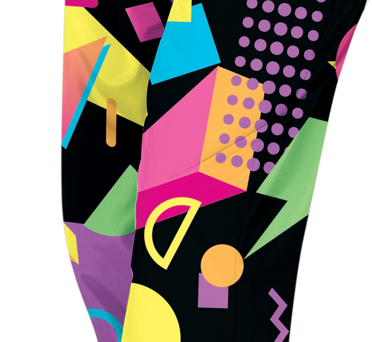 Neon 80S Trainingspak Fout Zwart Heren