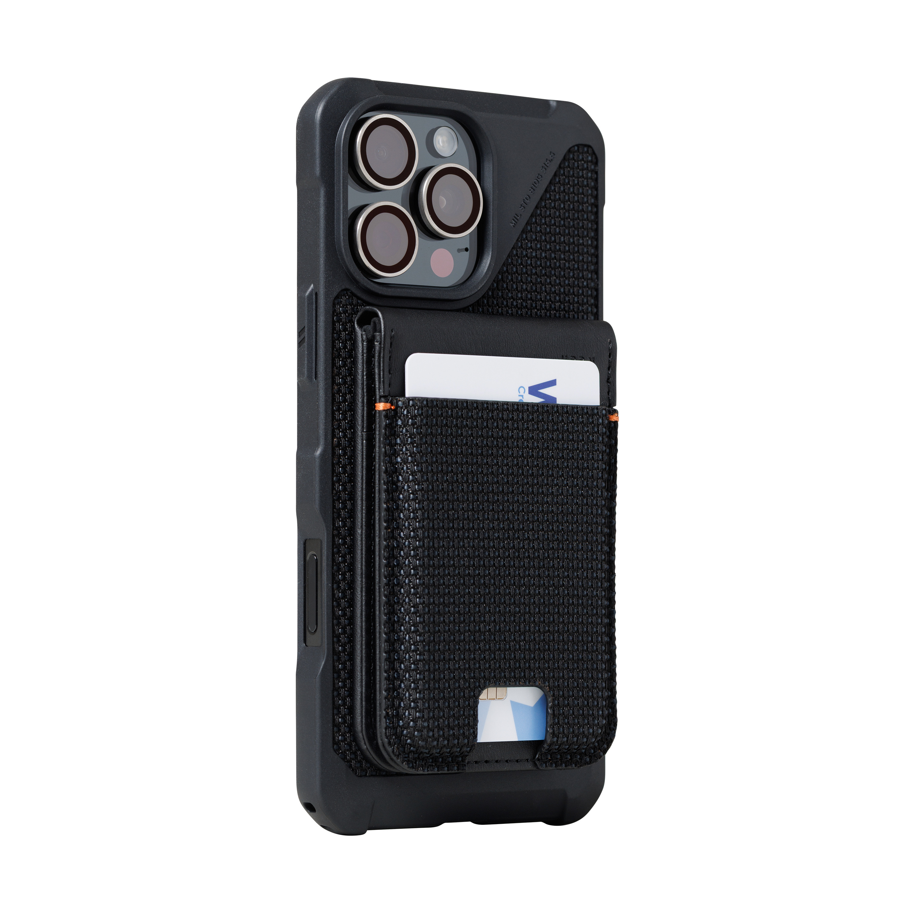 RFID Magnetische MagSafe Wallet Kreditkarten Halterung   Kickstand Aufsteller Metropolis (964445113940) - Kevlar Schwarz