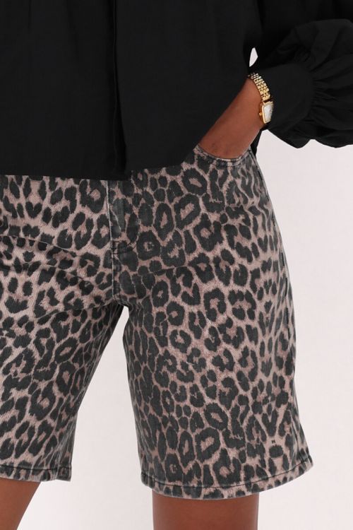 Bermuda met panterprint