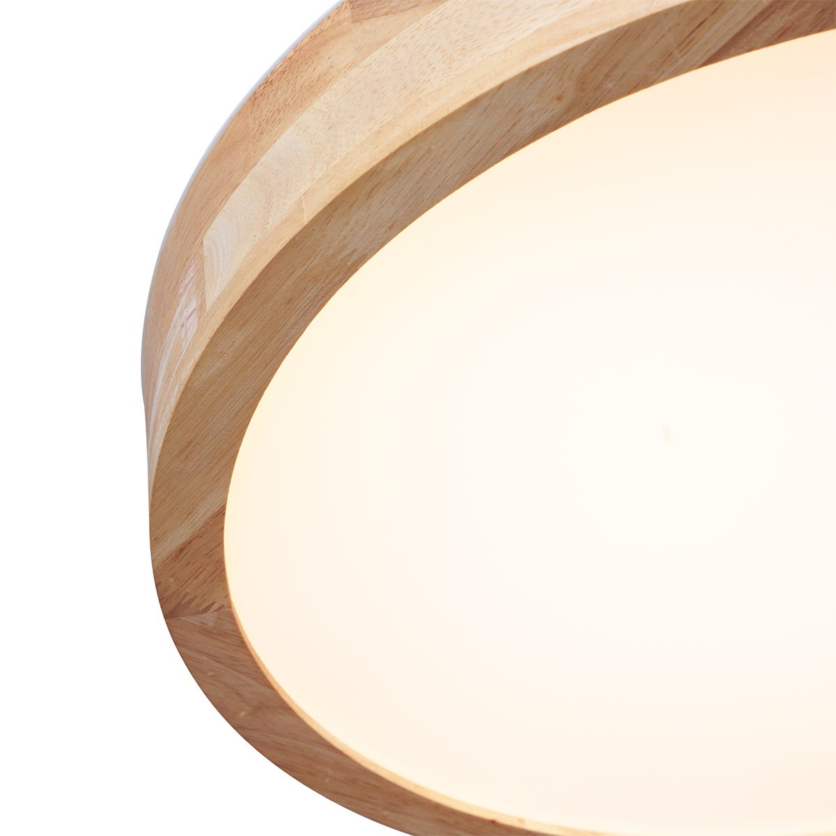 Scandinavische plafondlamp hout 40cm incl. LED dimbaar - Pecker