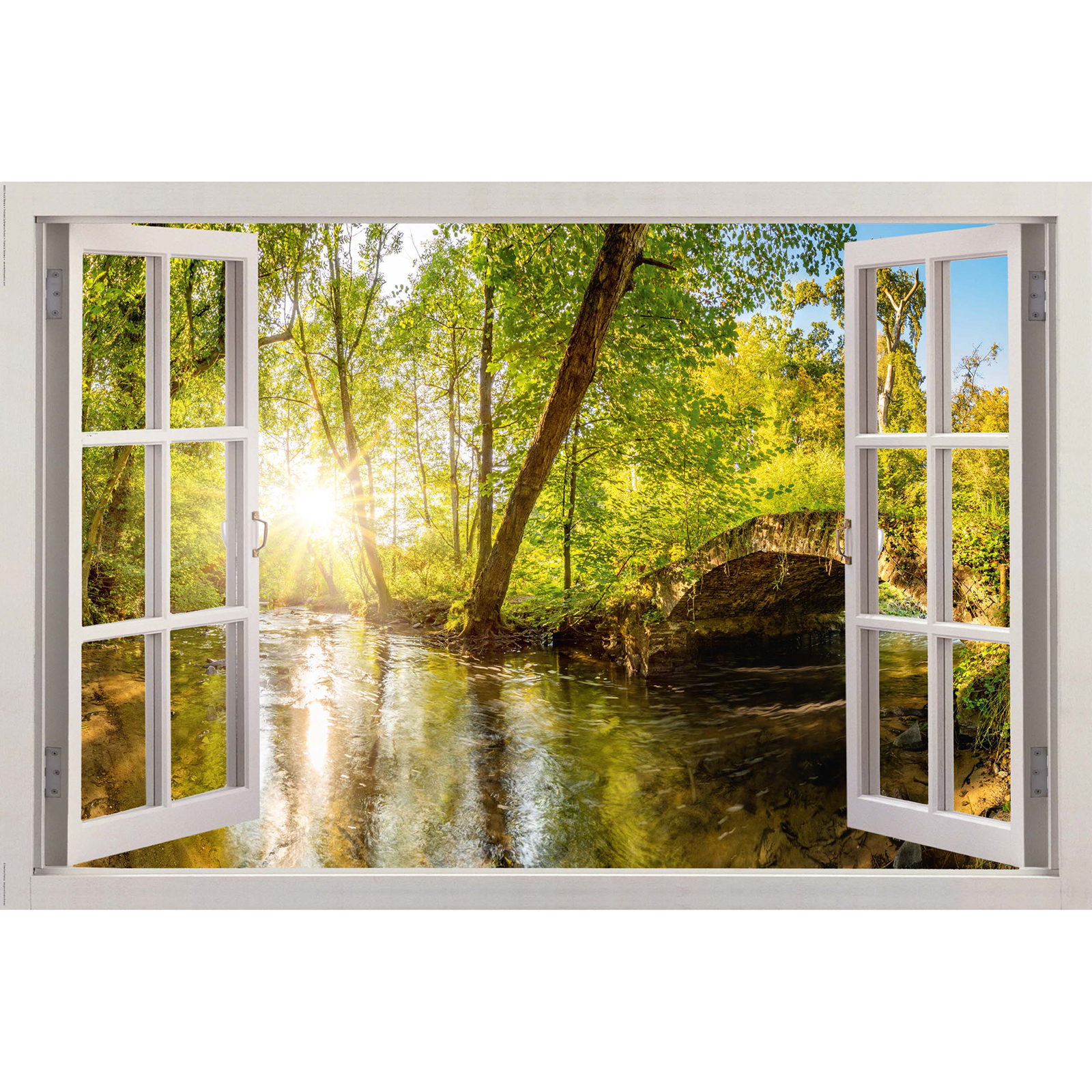 Deco Panel WALD FENSTER - 60x90 cm