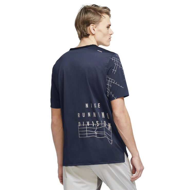 Nike Dri Fit Run Division Rise 365 Flash T Shirt Blå