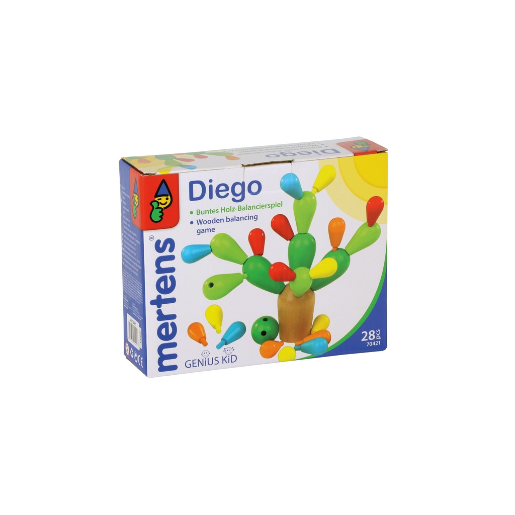 Jeu d'équilibre en bois-cactus