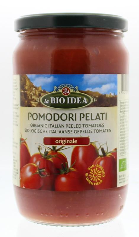 Bioidea Tomaten gepeld (glas) 660g