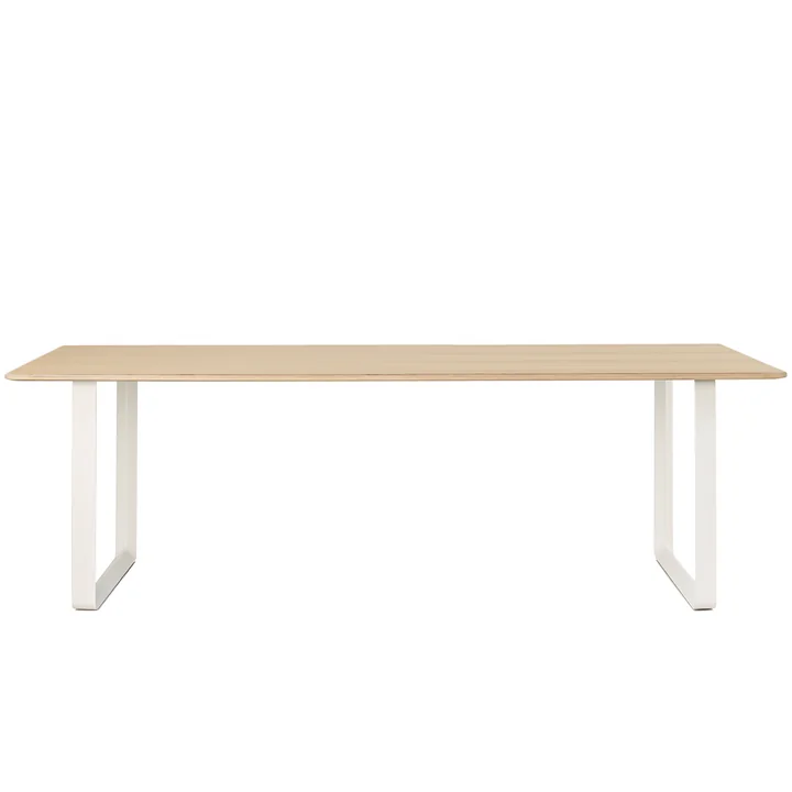 Muuto - 70/70 Esstisch, 225 x 90 cm, Eiche / weiss