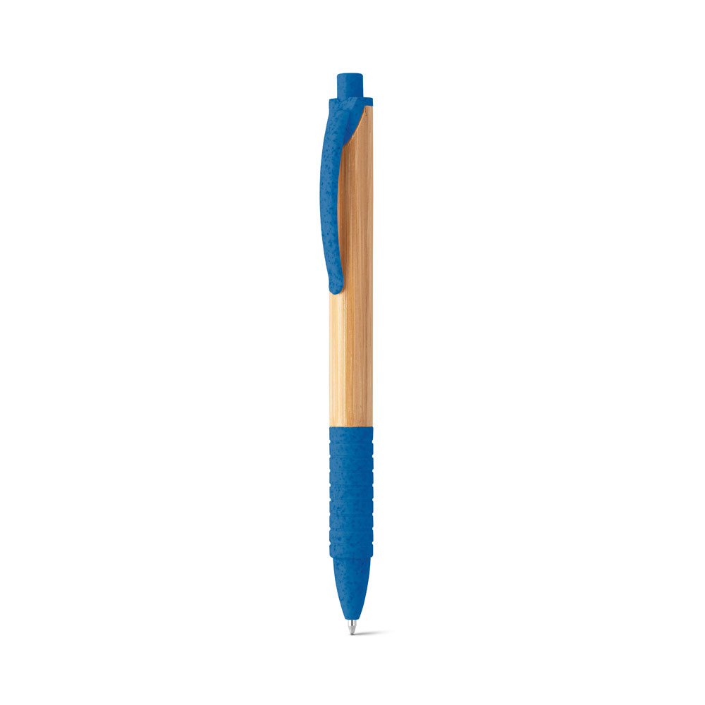 hi!dea 81013 - Stylo en bambou avec clip antidérapant