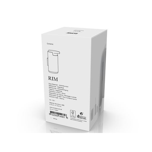 Zone Rim Vægmonteret Sæbedispenser, White