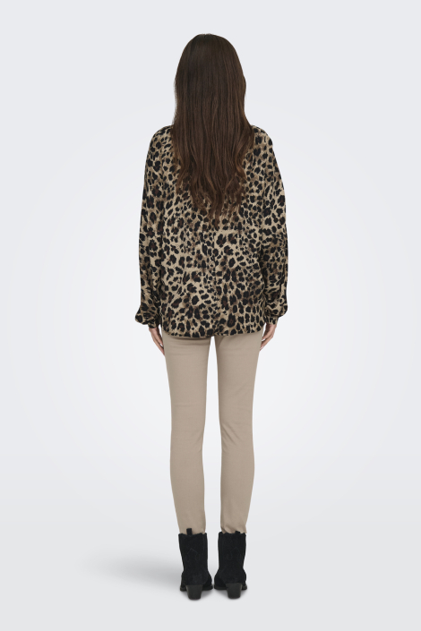 Only bruine dames blouse
