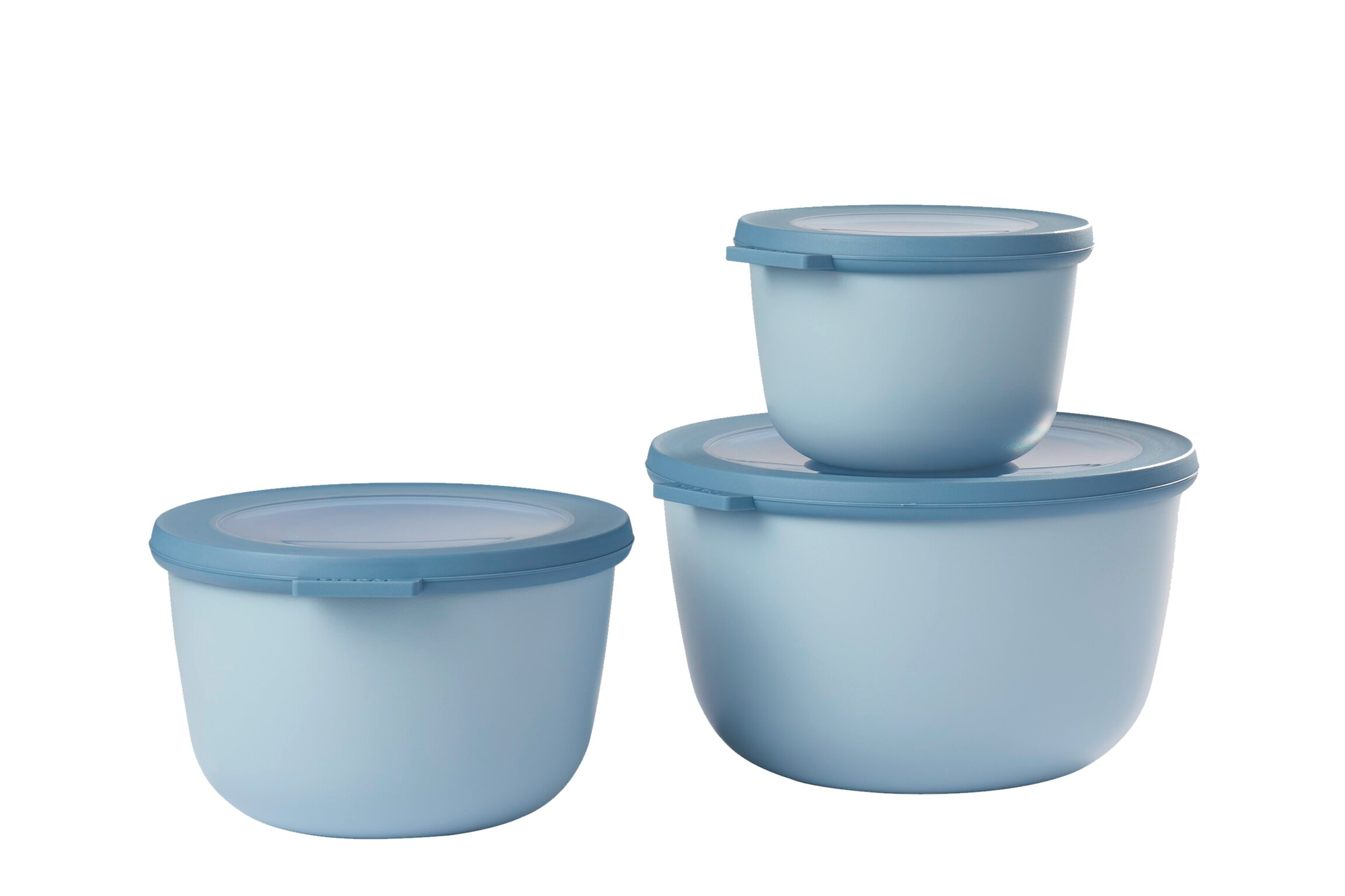 Mepal Cirqula Multischüsselset rund 3 teilig 500 / 1000 / 2000 ml nordic blue