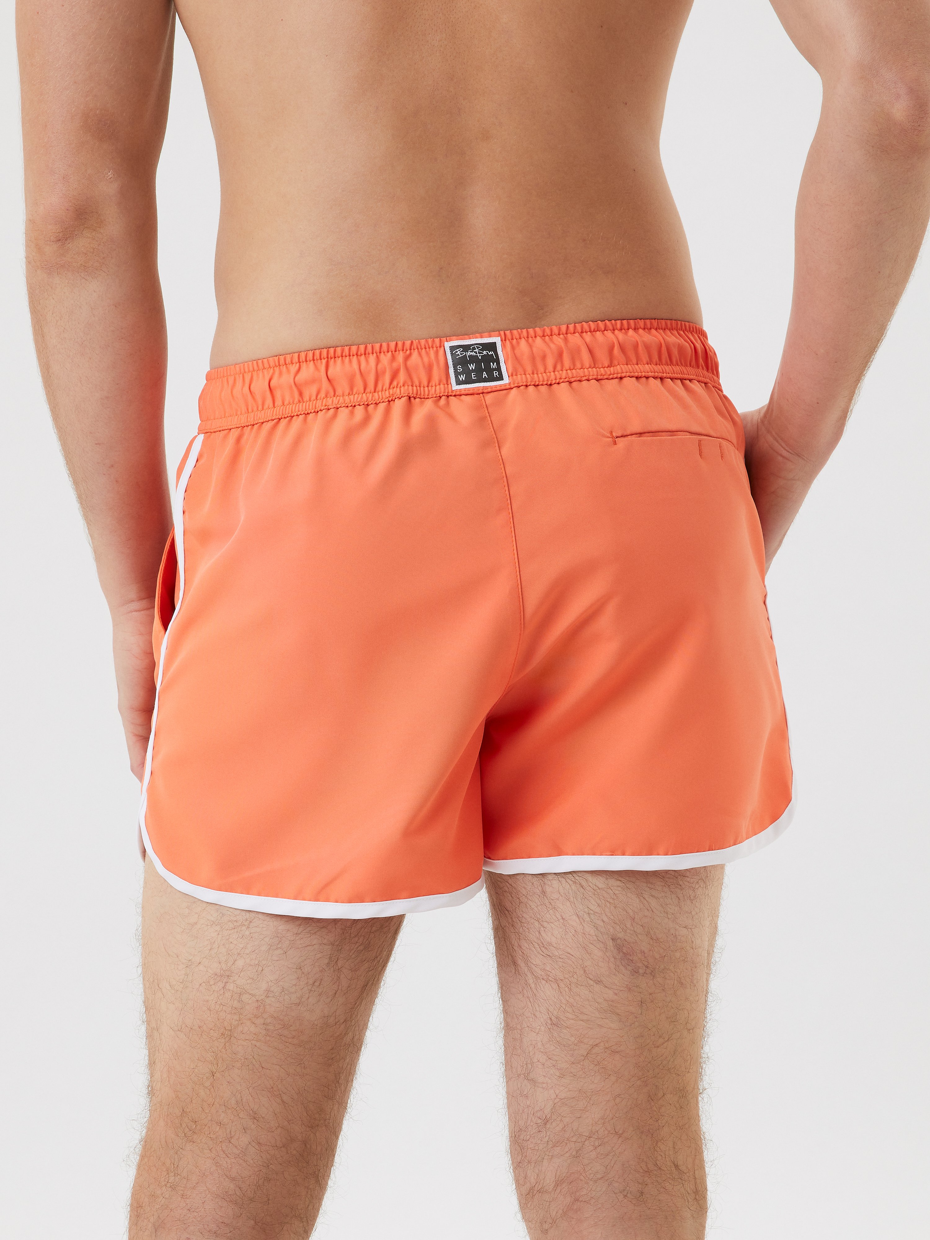 Borg Retro Swim Shorts Herre OR011 - Nasturtium