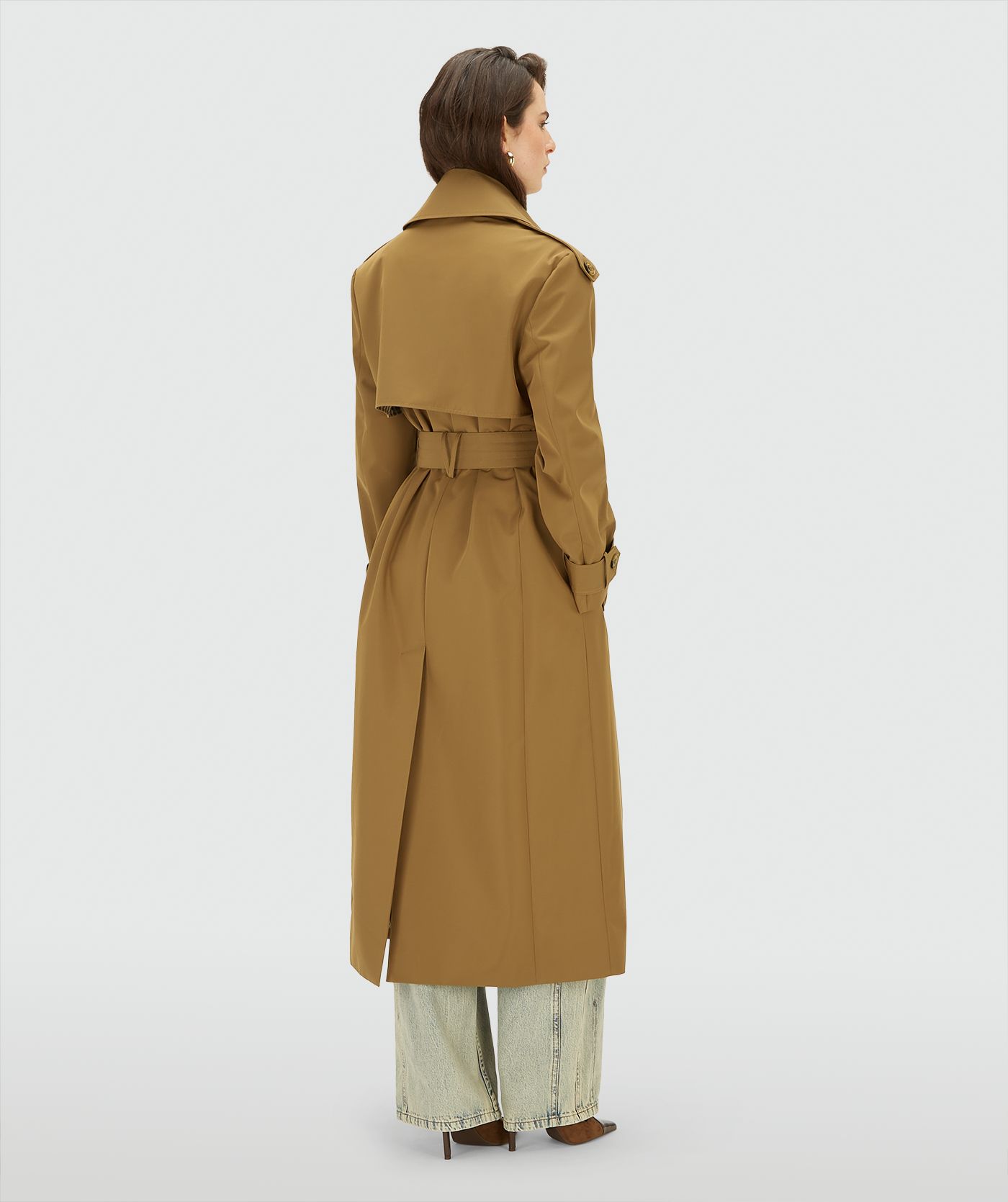 JV-ROCCO oversized trenchcoat - mid brown